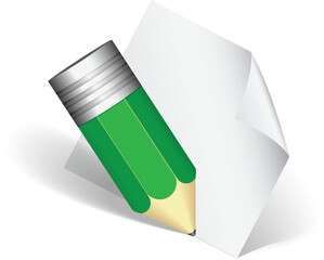 Paper and Pencil vector
