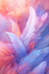 Obraz premium the spray flew high and the feathers floated. AI generative