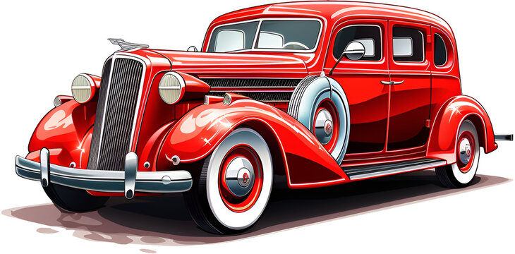 recommend clip art: Retro Car Graphic Clipart