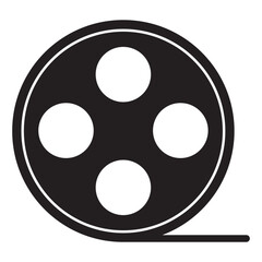 Video Camera Film Tape Reel vector