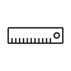 ruler icon vector