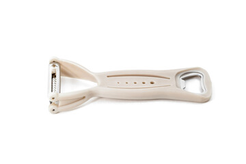 Potato peeler, household kitchenware, handle razor, vegetables slicer, cutter fruit peeler isolated on white