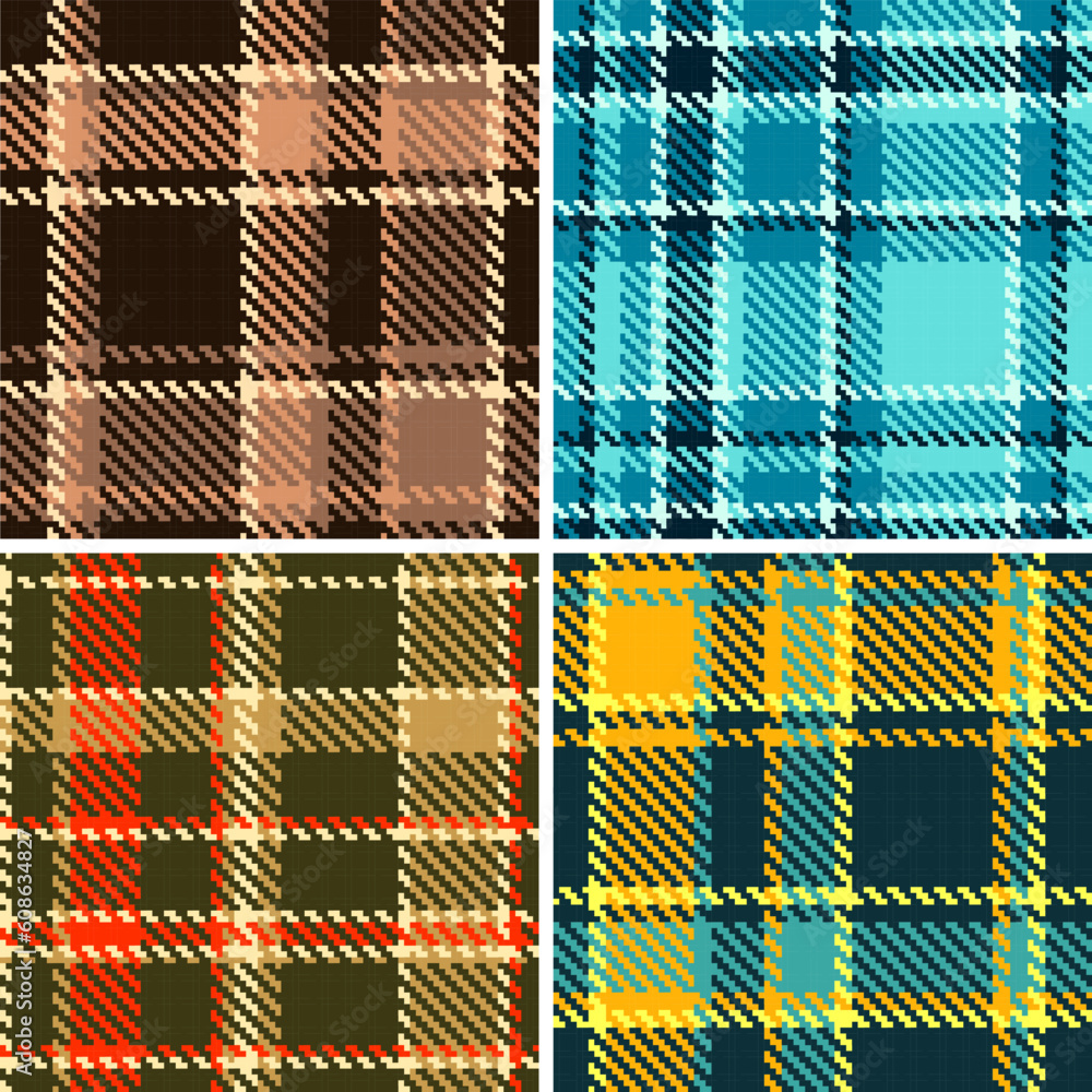 Poster seamless checkered pattern. vector set of my large collection