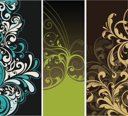 illustration drawing of floral background