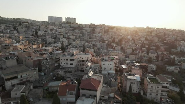 golden hour drone footage the holy land