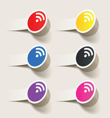 Obraz premium rss sticker
