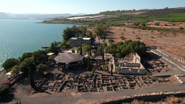 Ruins Of Ancient Capernaum In Israel