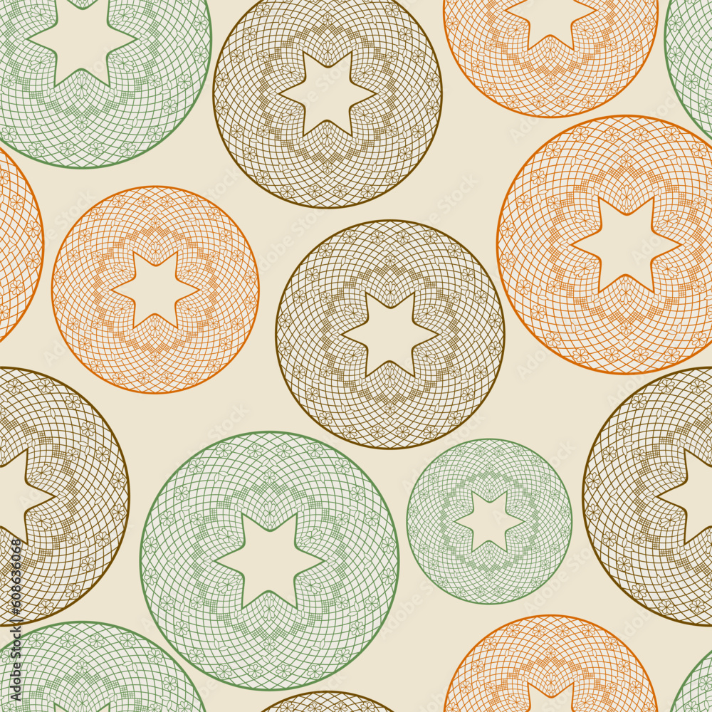 Poster vector seamless pattern with lacy balls, you can use it as background, pattern or wrapping paper