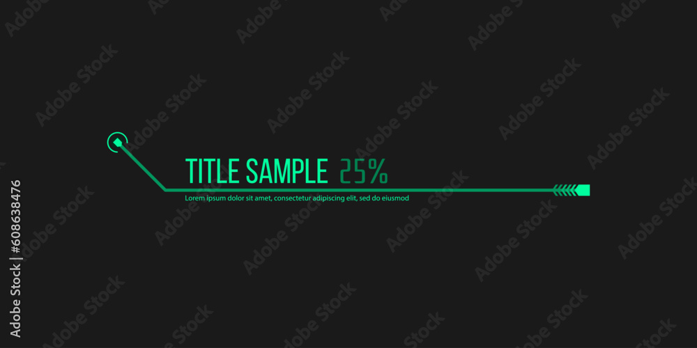 Poster scifi futuristic panel collection of hud elements gui vr ui design cyberpunk neon glow retro style