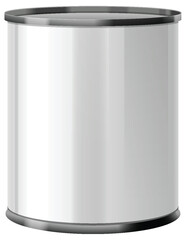 Blank Tin Can Template for Label Design
