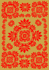 Loto flower india background. Vector file available.