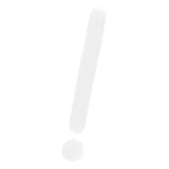 Symbol Exclamation Mark Chalk Font School Kids Drawing Brush Handwriting