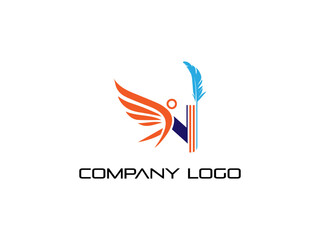 N letter Modern abstract Creative 
 digital wings logo. vector illustration logo. modern style Awesome logo in shape a template Mode flat.