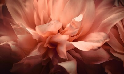  a close up of a pink flower with a black background.  generative ai