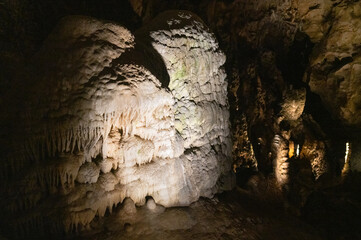 Fototapeta na wymiar Underground in the the Caves of Carlsbad Caverns National Park