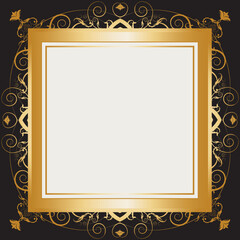 A frame with a large space for your message