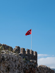 Turecka flaga Alanya Turcja © Mariusz