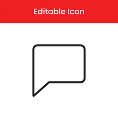 Naklejka premium Comment icon, Comment outline icon, Comment vector icon