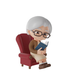 grandma 3d Illustration