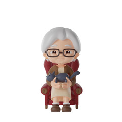 grandma 3d Illustration