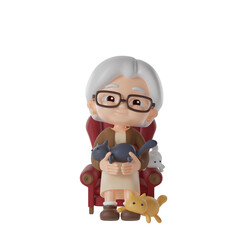 grandma 3d Illustration