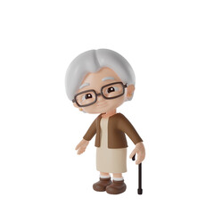 grandma 3d Illustration