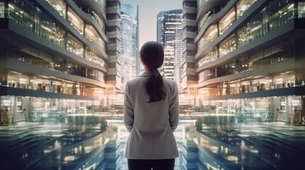 Fototapeta premium Business Woman S1, Generative AI, Illustration