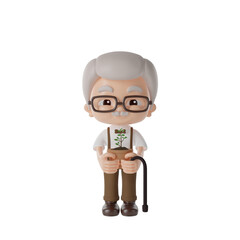 grandpa 3d Illustration