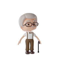 grandpa 3d Illustration