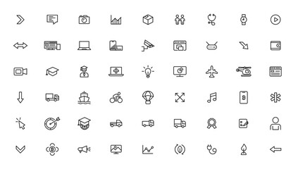 Business, finance, seo, shopping, logistics, medical, health, people, teamwork, contact us, arrows, technology, social media, education, creativity.