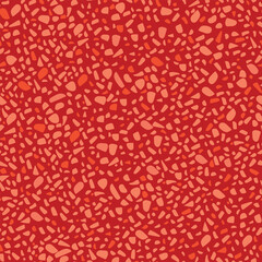 Orange Polka Dot.  Abstract Vector Art. Seamless Vintage Drop. Small Pattern Cool Summer. Orange Random Spot Confetti. Seamless Eps Dot Sparkle. Red Background. 