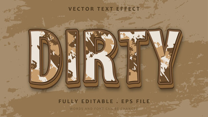 3d Grunge Dirty Editable Text Effect Design Template