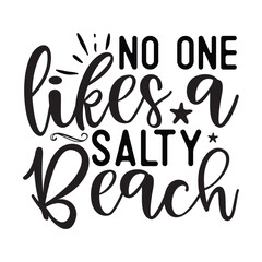 No one likes a salty beach SVG