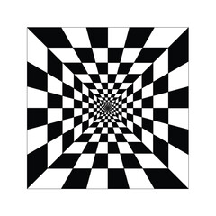 striped background. black and white mandala. monochrome grunge background. Realistic optical illusion psychedelic box background. Checkerboard Nirmana with Black and White Color.