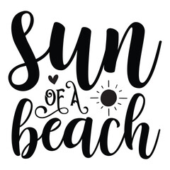 Fototapeta premium Sun of a beach SVG