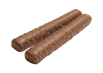 Chocolate candy isolated on white background