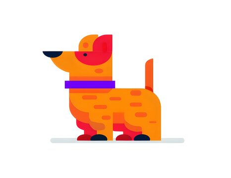 Perro vectorizado 