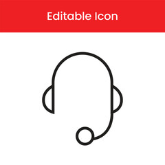 Headphones  icon, Headphones outline icon, Headphones vector icon