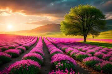 beautiful spring wallpapers and backgrounds generative Ai technology