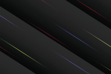 Dark gray with blue, red and yellow lines background.