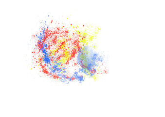 Fototapeta premium abstract watercolor art, Colorful Art Background, watercolor splatter, splash, Colorful Kid Drawing, PNG, Transparent