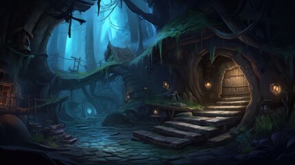 Fototapeta premium Game Art Mysterious places