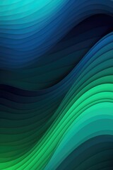 Close up of blue to green seamless wave pattern, created using generative ai technology