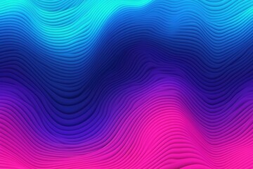 Obraz premium Close up of blue to pink seamless wave pattern, created using generative ai technology