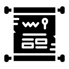 papyrus glyph icon