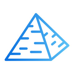 pyramid gradient icon