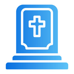 Fototapeta premium tomb gradient icon