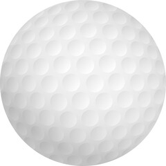 Golf Ball Illustration in Transparent Background