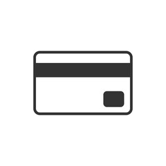 Credit card icon. Debit bank symbol sign. Vector illustration image.