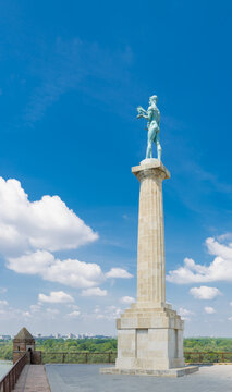 Pobednik monument (1927) in the Belgrade Fortress